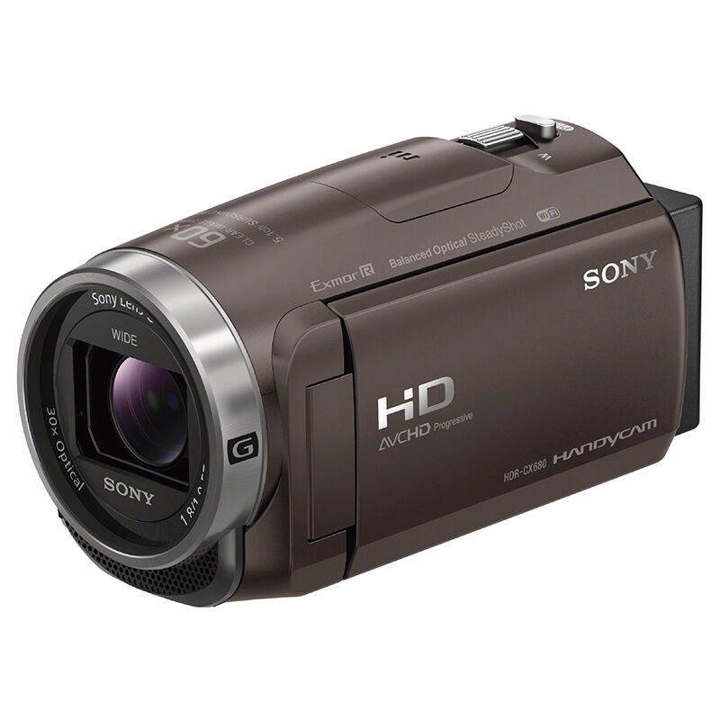 索尼（SONY）HDR-CX680 摄像机 3英寸显示屏 251万像素 自动/手动对焦 30倍光学变焦 64G内置存储 160分钟续航时间 一年保修 棕色