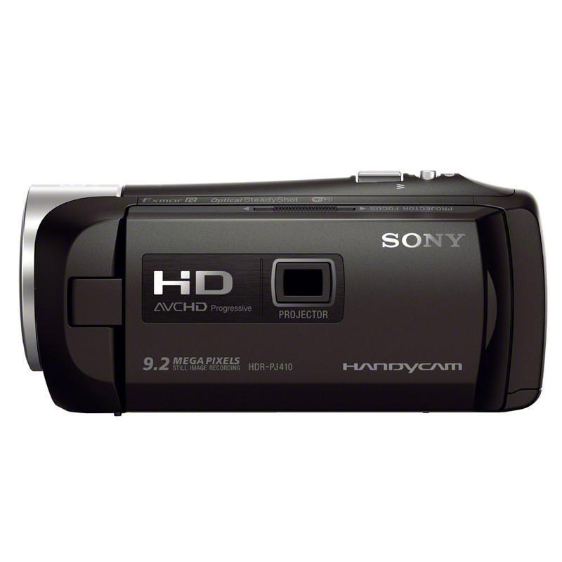 索尼（SONY）HDR-PJ410 摄像机 2.7英寸显示屏 229万像素 自动/手动对焦 30倍光学变焦 无内置存储 160分钟续航时间 一年保修 黑色 通用摄像机