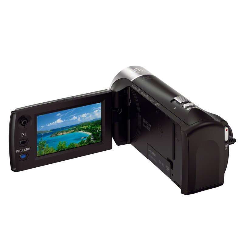 索尼（SONY）HDR-PJ410 摄像机 2.7英寸显示屏 229万像素 自动/手动对焦 30倍光学变焦 无内置存储 160分钟续航时间 一年保修 黑色 通用摄像机