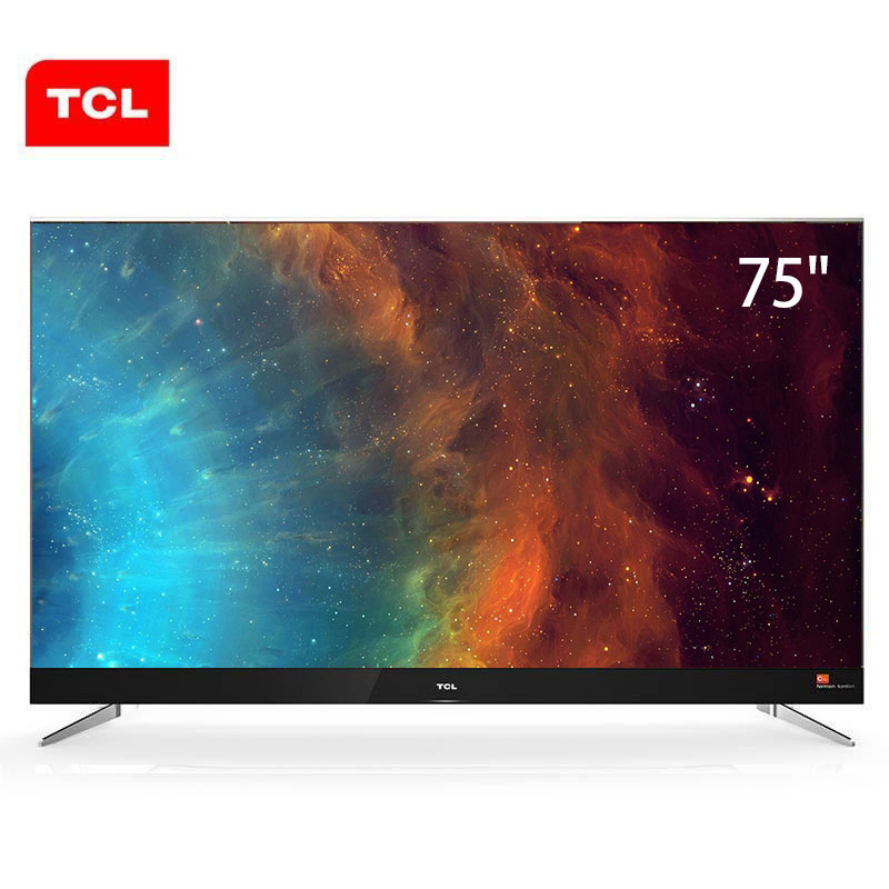 TCL 75C2A 75英寸4K超高清智能电视机 支持有线/无线连接 3840x2160分辨率 LED显示屏 二级能效 一年保修 底座挂架二选一